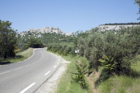 Arrivée au Baux de Provence