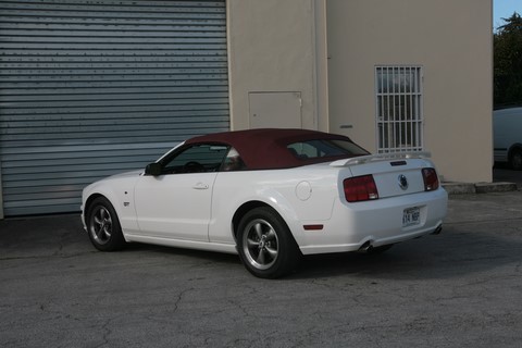 La Ford Mustang vue arrière