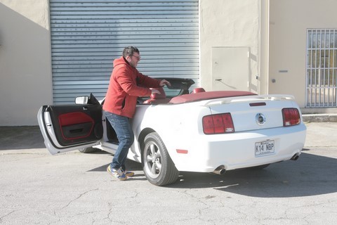 Ford Mustang décapotée