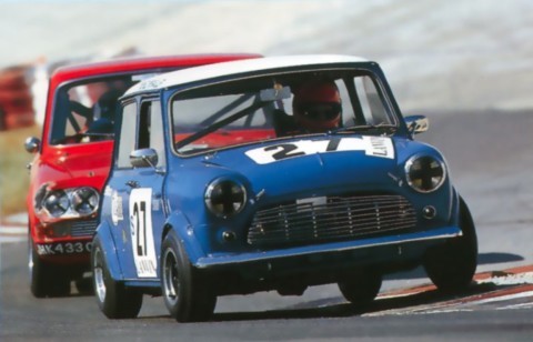 La mini Cooper en course